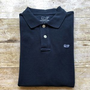 Vinyard Vines Navy Blue Boys Polo Small🐳